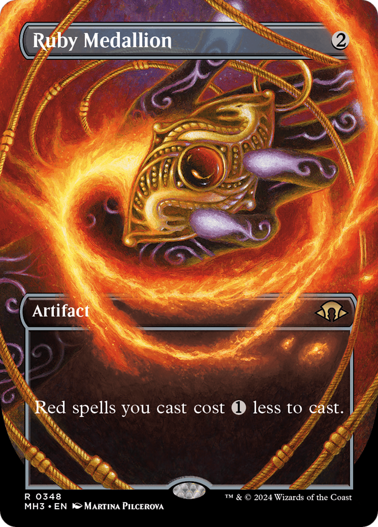 Ruby Medallion (MH3-348) [Modern Horizons 3] (Borderless) MTG Single Modern Horizons 3