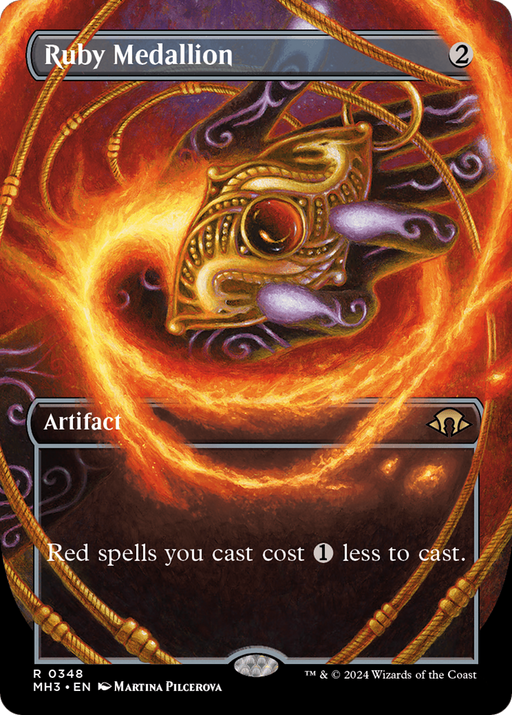 Ruby Medallion (MH3-348) [Modern Horizons 3] (Borderless) MTG Single Modern Horizons 3