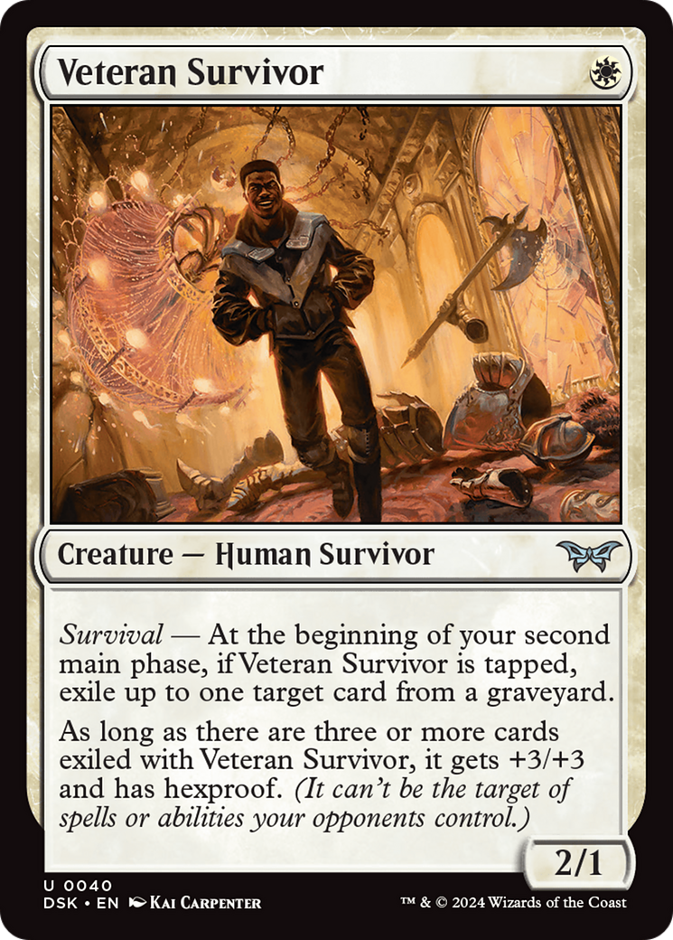 Veteran Survivor (DSK-040) [Duskmourn: House of Horror] Foil MTG Single Wizards of the Coast