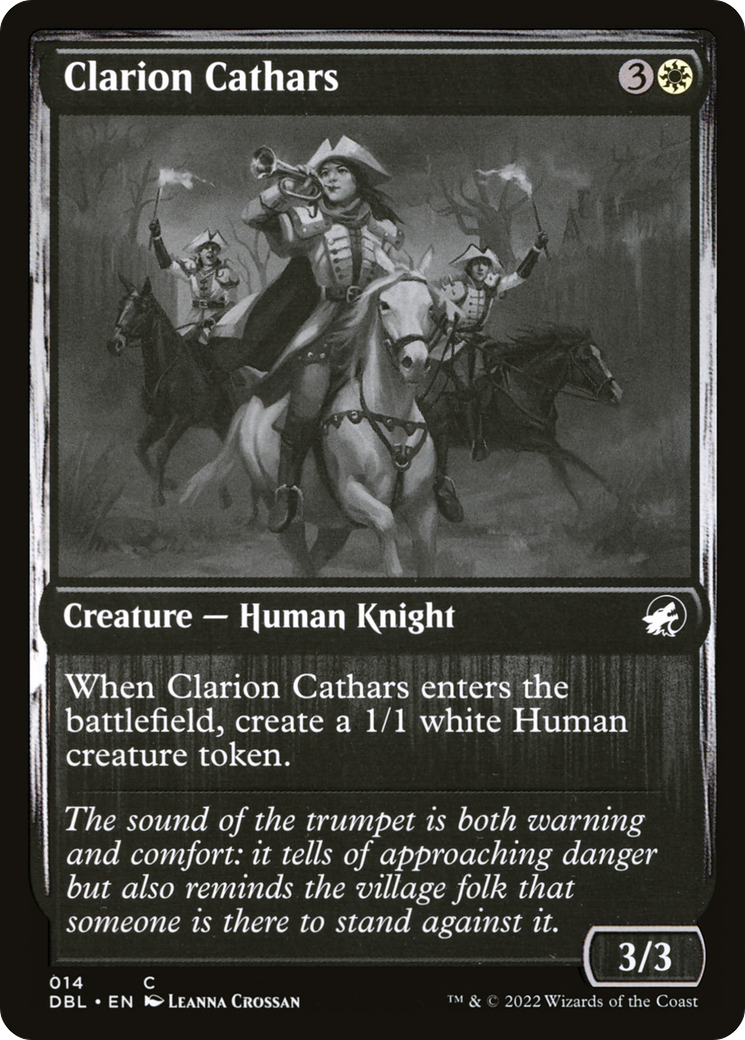 Clarion Cathars (DBL-014) [Innistrad: Double Feature] Foil MTG Single Wizards of the Coast