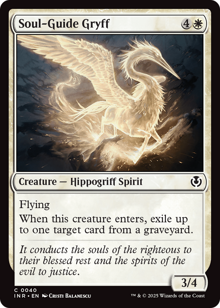 Soul-Guide Gryff (INR-040) [Innistrad Remastered] MTG Single Wizards of the Coast