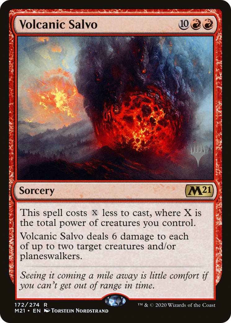 Volcanic Salvo (PPM21-172P) [Core Set 2021 Promos] Foil MTG Single Wizards of the Coast
