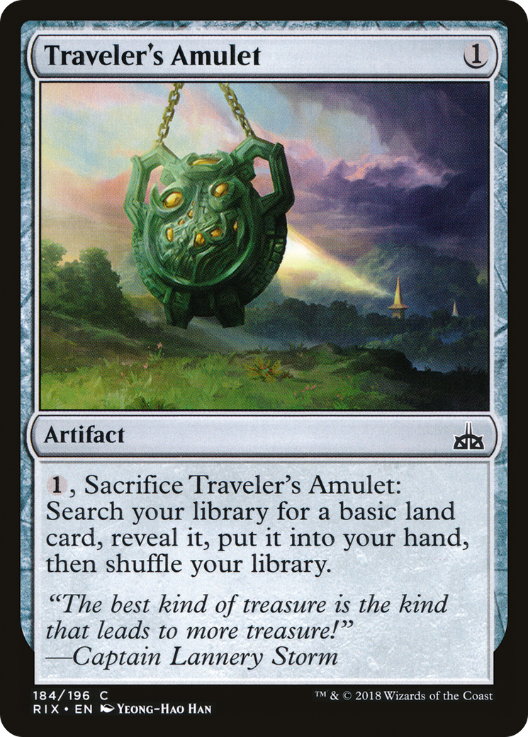 Traveler's Amulet (RIX-184) [Rivals of Ixalan] Foil MTG Single Wizards of the Coast