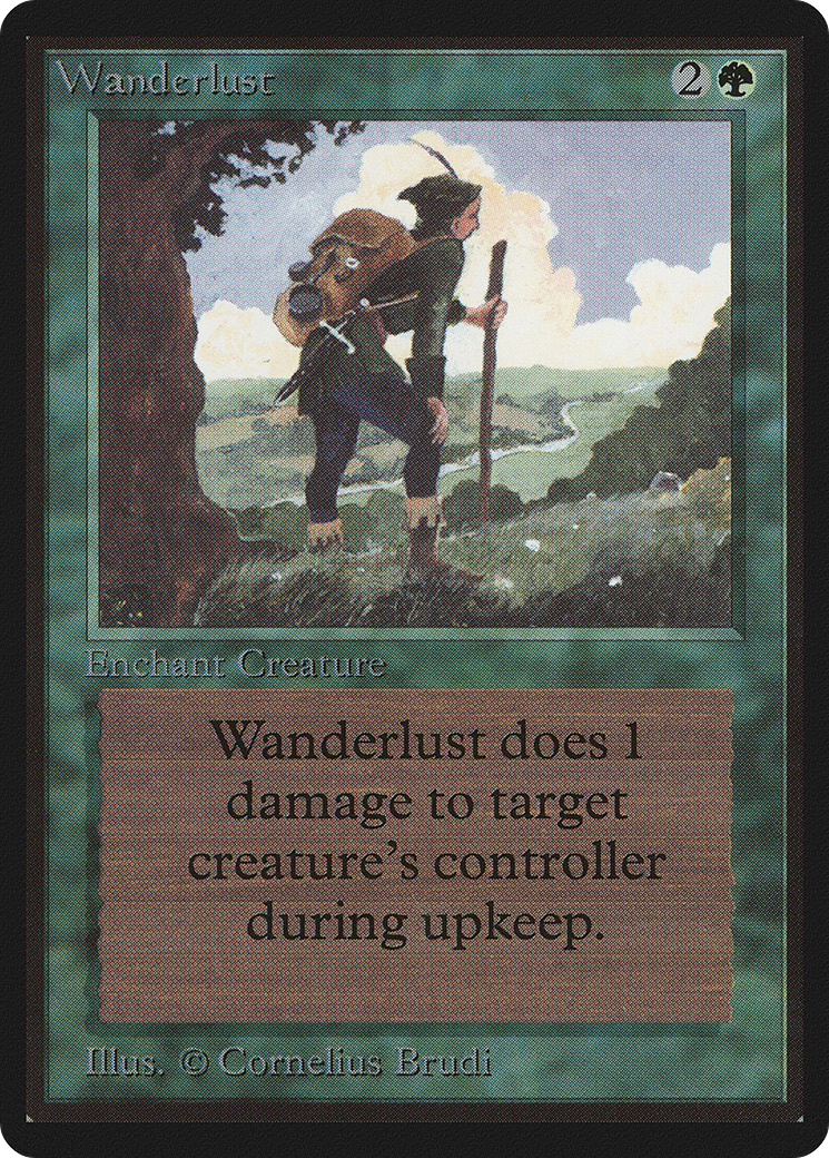 Wanderlust (LEB-) [Oldschool] Limited Edition Beta MTG Single Wizards of the Coast