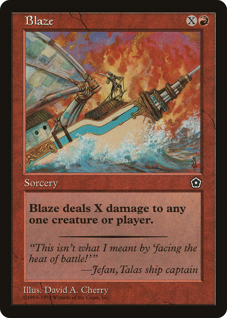 Blaze (P02-) [Misc] Portal Second Age MTG Single Wizards of the Coast