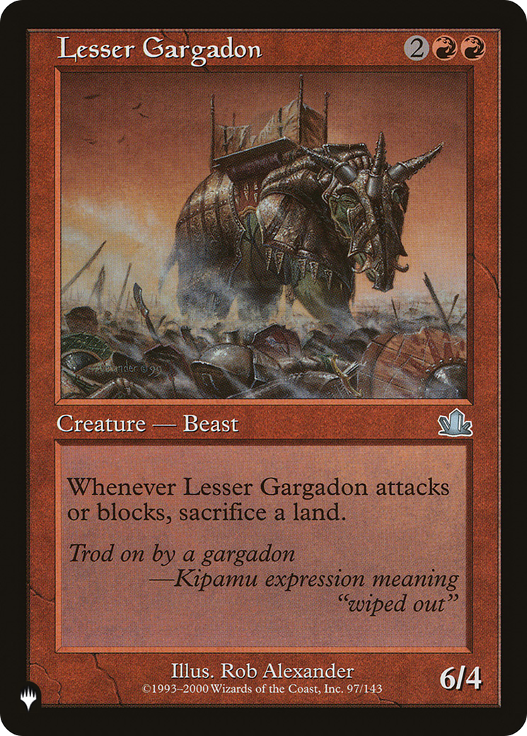Lesser Gargadon (LIST-PCY-97) [Mystery Booster] The List MTG Single Wizards of the Coast