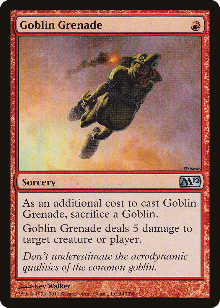 Goblin Grenade (M12-140) [Magic 2012] Foil MTG Single Wizards of the Coast