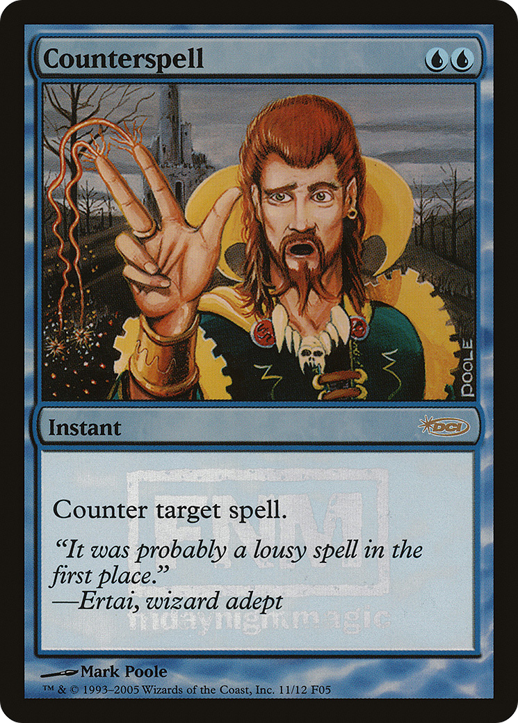 Counterspell (FNM-011) [Misc] Friday Night Magic 2005 Foil MTG Single Wizards of the Coast