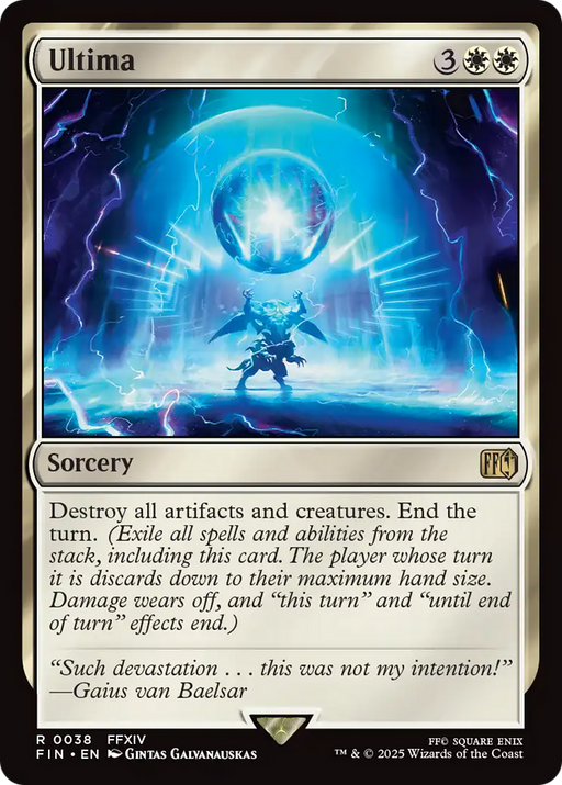 Ultima (FIN-038) [FINAL FANTASY] Foil MTG Single Wizards of the Coast