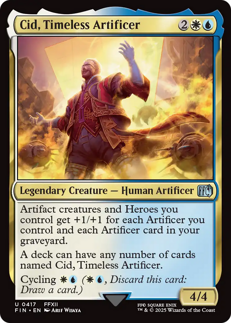 Cid, Timeless Artificer (0417) (FIN-417) [FINAL FANTASY] MTG Single Wizards of the Coast