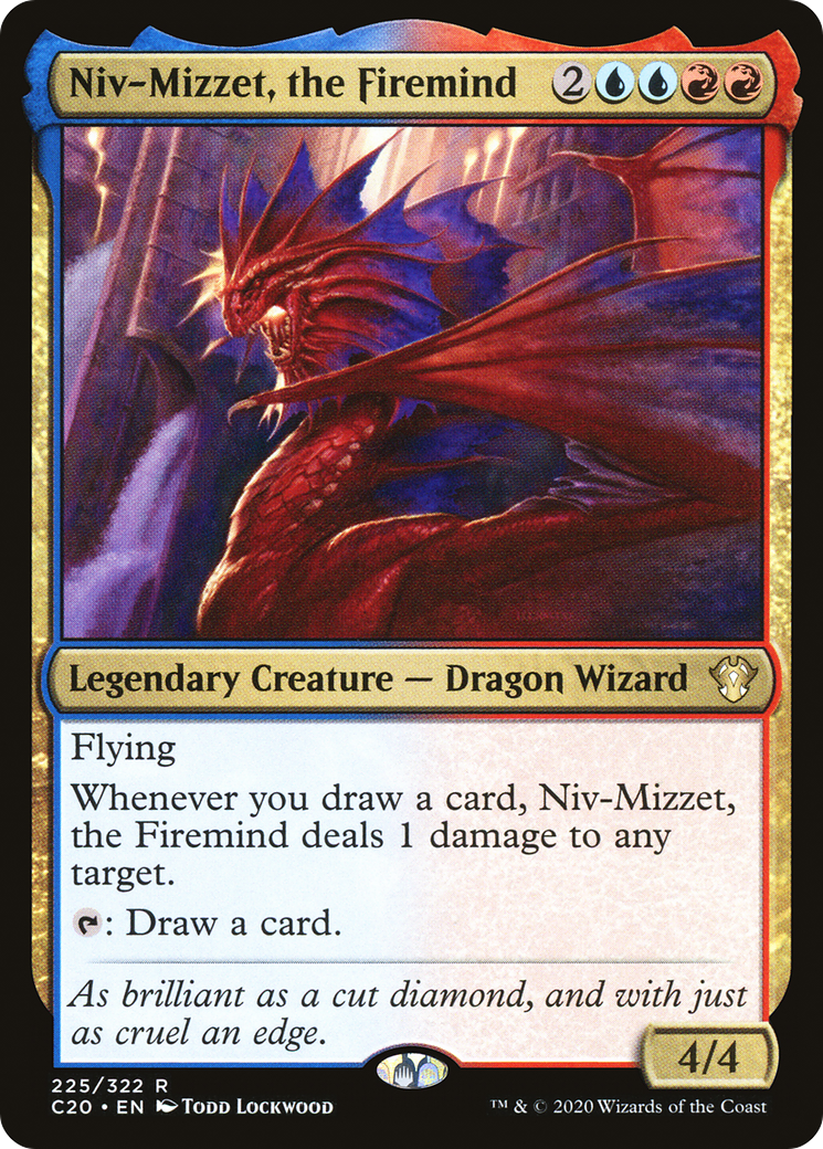 Niv-Mizzet, the Firemind (C20-225) [Commander 2020] MTG Single Wizards of the Coast