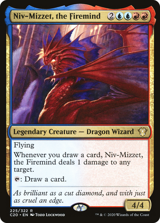 Niv-Mizzet, the Firemind (C20-225) [Commander 2020] MTG Single Wizards of the Coast