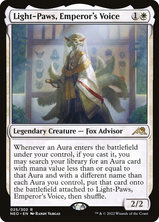 Light-Paws, Emperor's Voice (NEO-025) [Kamigawa: Neon Dynasty] MTG Single Wizards of the Coast