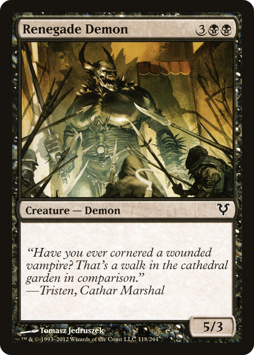 Renegade Demon (AVR-118) [Avacyn Restored] MTG Single Wizards of the Coast
