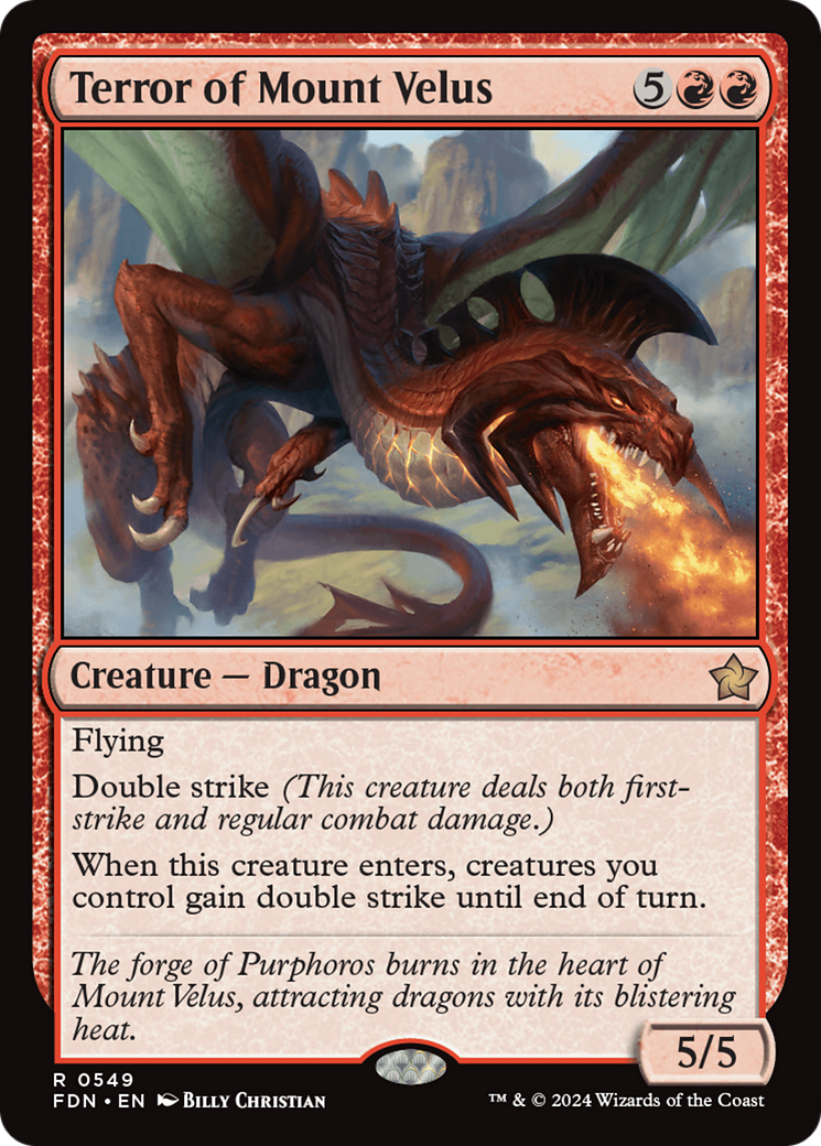 Terror of Mount Velus (FDN-549) [Foundations] MTG Single Wizards of the Coast