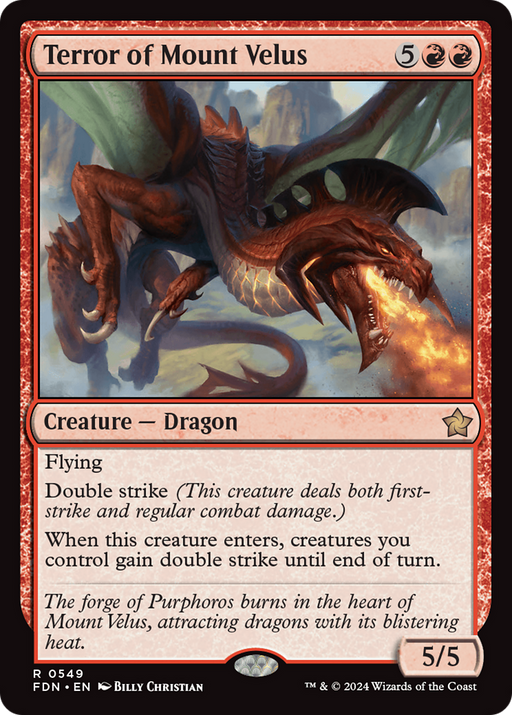 Terror of Mount Velus (FDN-549) [Foundations] MTG Single Wizards of the Coast