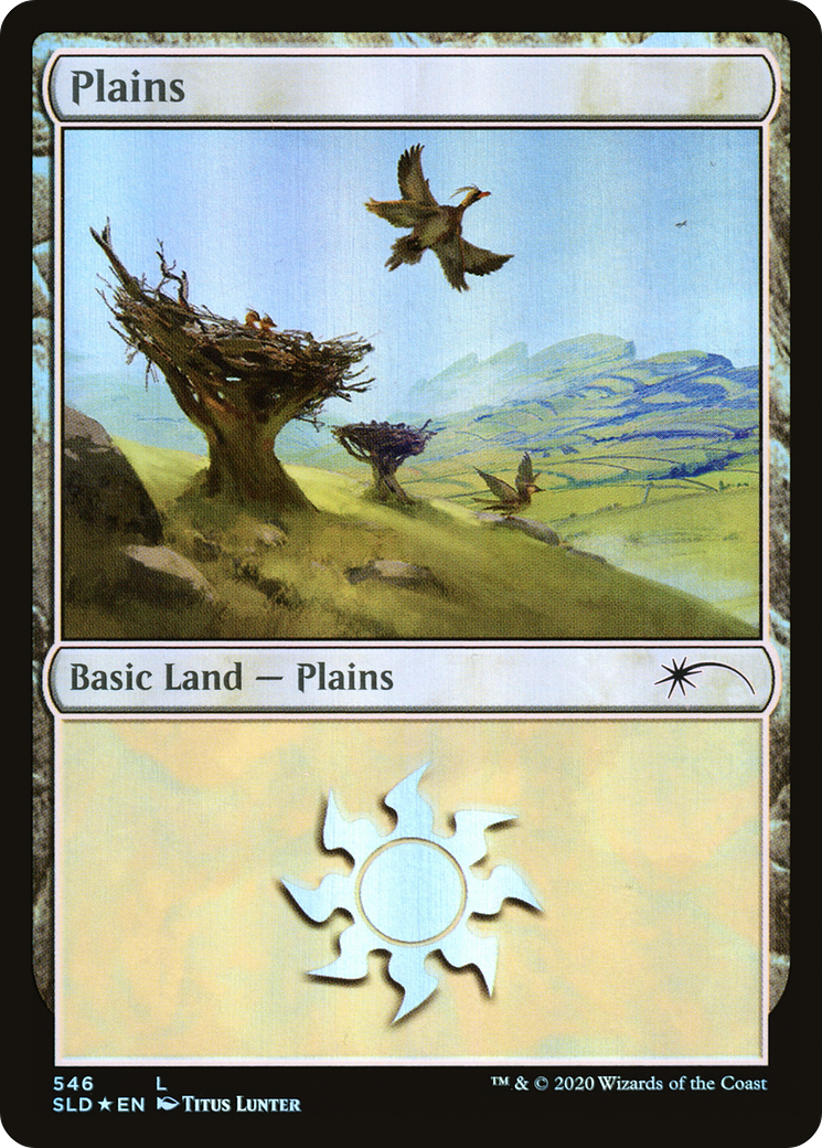 Plains (SLD-546) [Secret Lair] Drop Foil MTG Single Wizards of the Coast