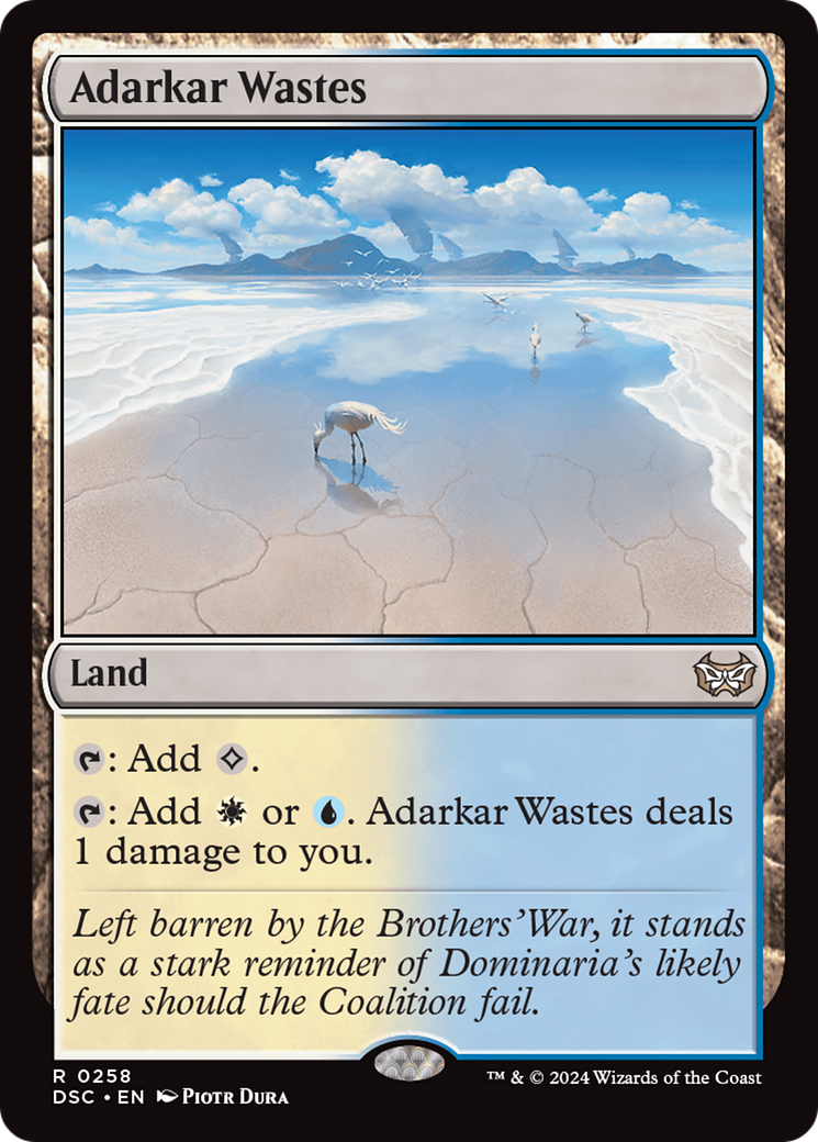 Adarkar Wastes (DSC-258) [Duskmourn: House of Horror Commander] MTG Single Wizards of the Coast
