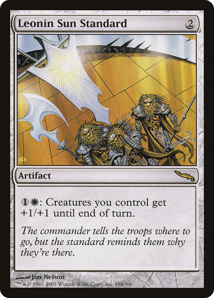 Leonin Sun Standard (MRD-194) [Mirrodin] Foil MTG Single Wizards of the Coast