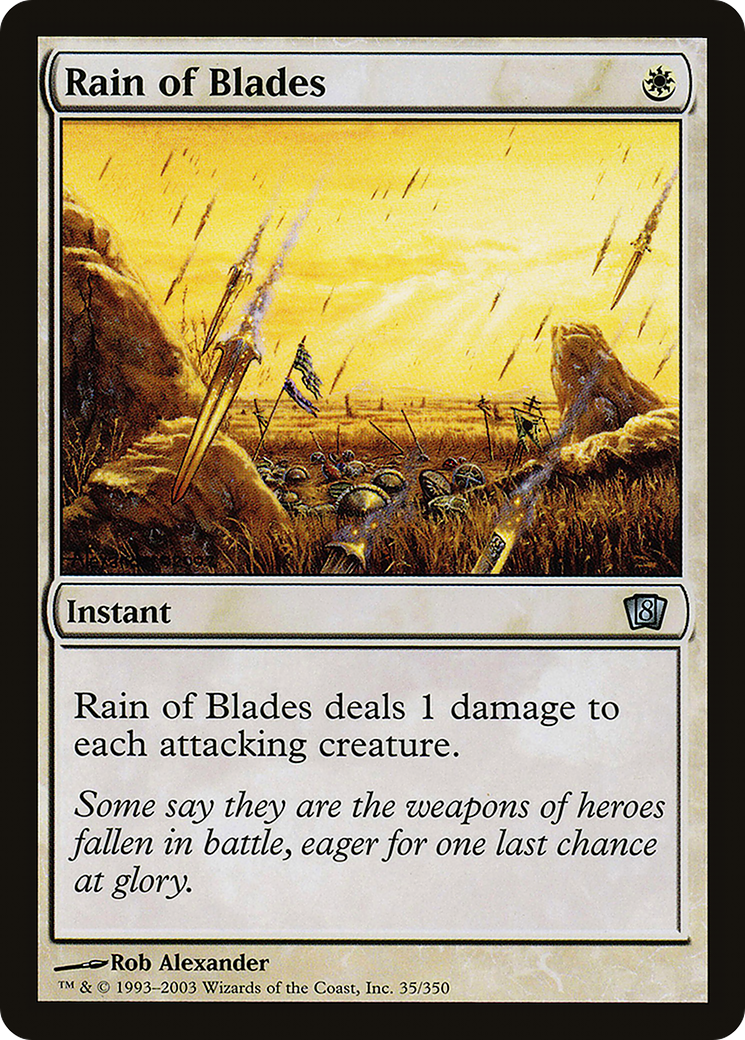 Rain of Blades (8ED-035) [8th Edition] MTG Single Wizards of the Coast