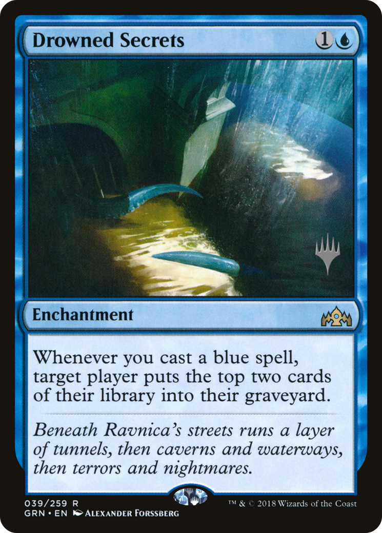 Drowned Secrets (PPM21-39P) [Guilds of Ravnica Promos] MTG Single Wizards of the Coast