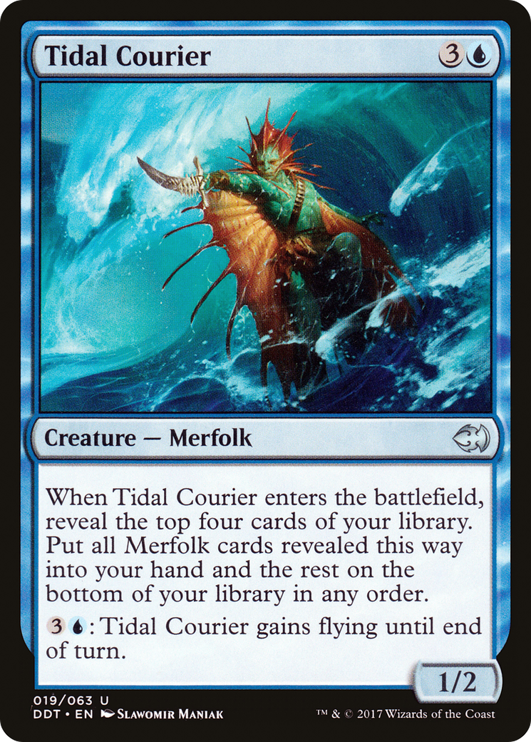 Tidal Courier (DDT-019) [Misc] Duel Decks: Merfolk vs. Goblins MTG Single Wizards of the Coast