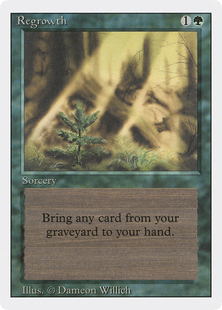 Regrowth (3ED-214) [Revised Edition] MTG Single Wizards of the Coast