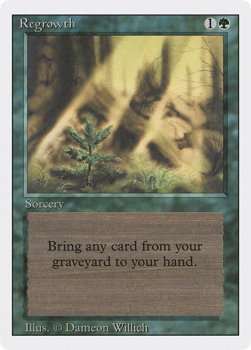 Regrowth (3ED-214) [Revised Edition] MTG Single Wizards of the Coast