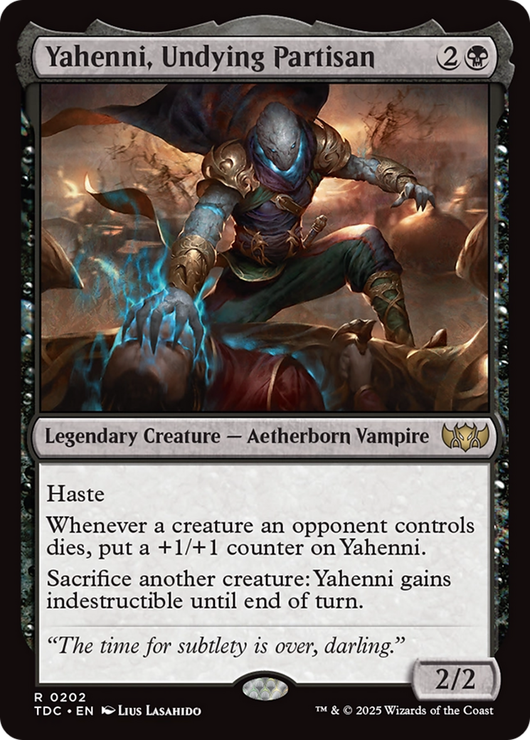 Yahenni, Undying Partisan (TDC-202) [Commander: Tarkir: Dragonstorm] MTG Single Wizards of the Coast