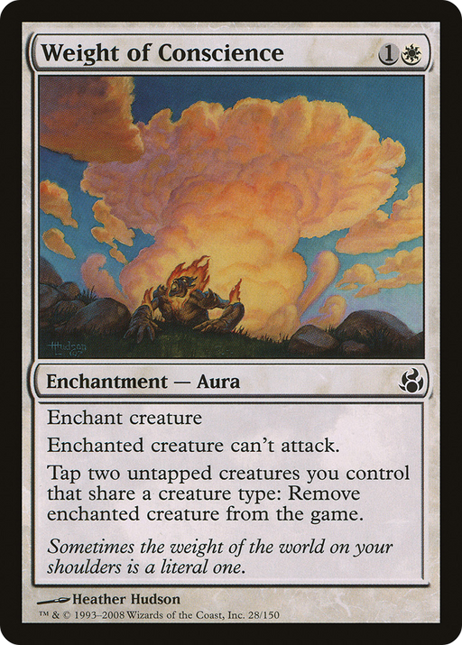 Weight of Conscience (MOR-028) [Morningtide] Foil MTG Single Wizards of the Coast