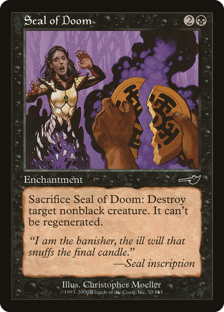 Seal of Doom [Nemesis] MTG Single Magic: The Gathering