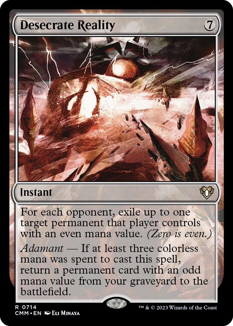 Desecrate Reality (CMM-714) [Commander Masters] MTG Single Wizards of the Coast