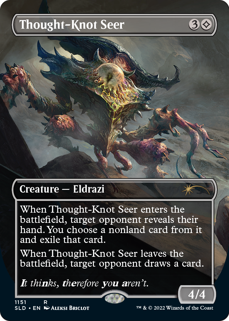 Thought-Knot Seer (1151) (SLD-1151) [Secret Lair] Drop (Borderless) Foil MTG Single Wizards of the Coast