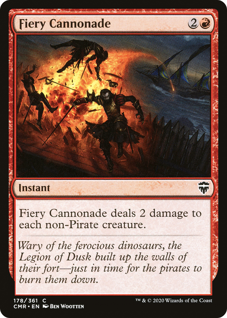 Fiery Cannonade (CMR-178) [Commander Legends] MTG Single Wizards of the Coast