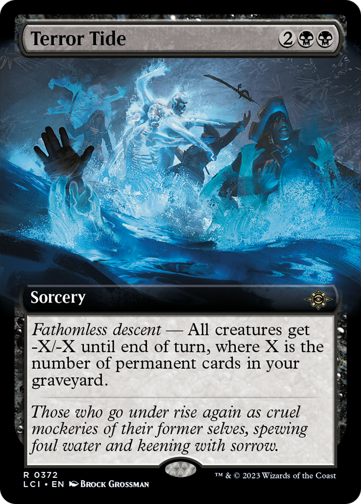 Terror Tide (LCI-372) [The Lost Caverns of Ixalan] (Extended Art) MTG Single Wizards of the Coast
