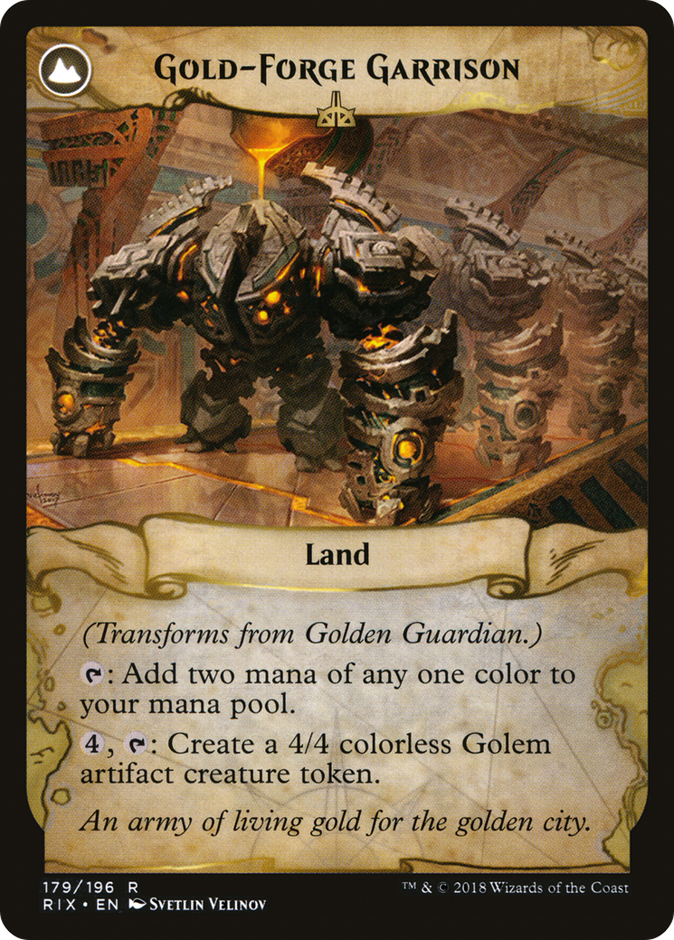 Golden Guardian (RIX-179) [Rivals of Ixalan] Foil MTG Single Wizards of the Coast