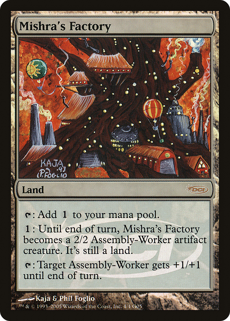 Mishra's Factory (JDG-004) [Misc] Judge Gift Cards 2005 Foil MTG Single Wizards of the Coast