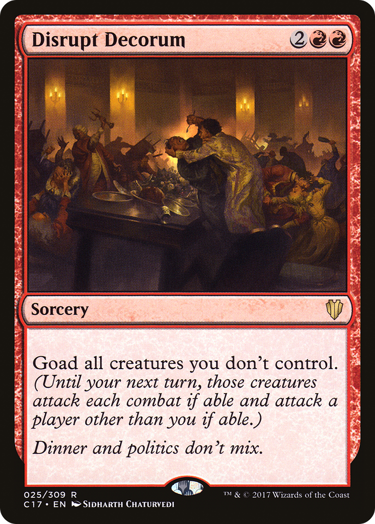 Disrupt Decorum (C17-025) [Commander 2017] MTG Single Wizards of the Coast