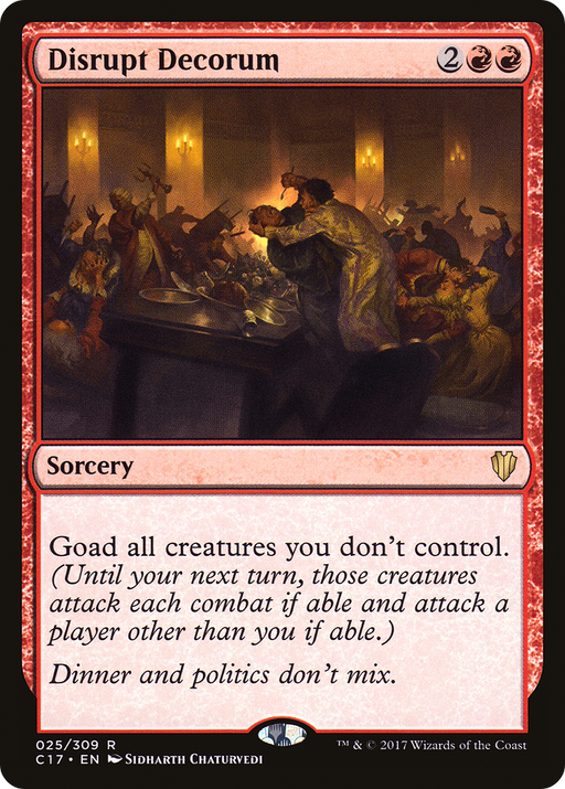 Disrupt Decorum (C17-025) [Commander 2017] MTG Single Wizards of the Coast
