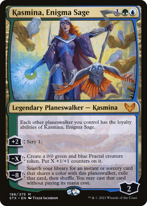 Kasmina, Enigma Sage (PPSTX-196) [Strixhaven: School of Mages Promos] Foil MTG Single Wizards of the Coast