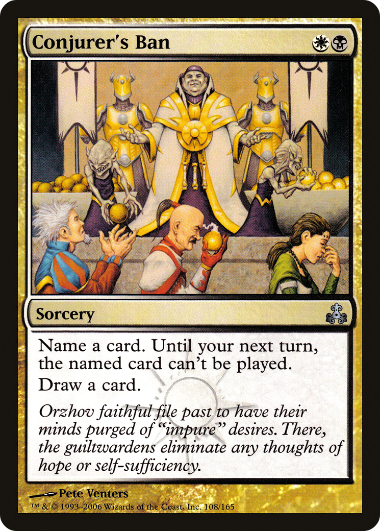 Conjurer's Ban (GPT-108) [Guildpact] MTG Single Wizards of the Coast