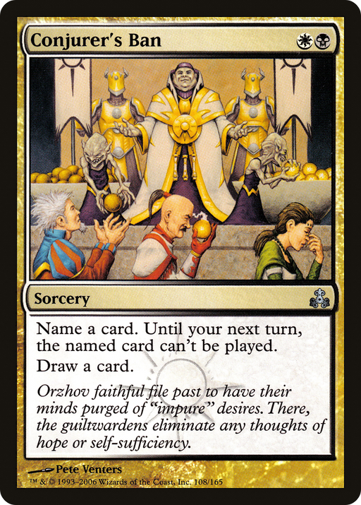 Conjurer's Ban (GPT-108) [Guildpact] MTG Single Wizards of the Coast