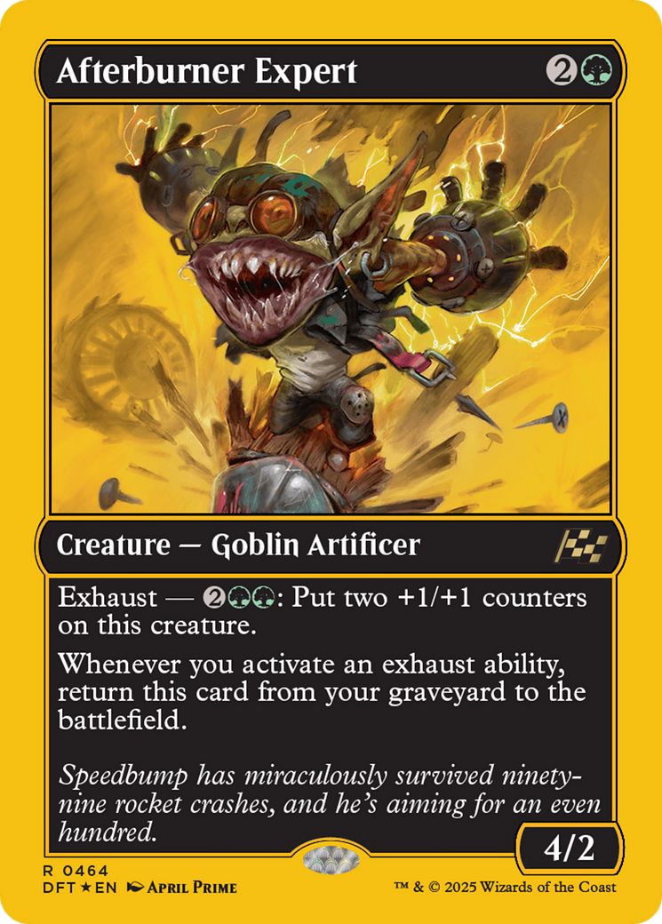 Afterburner Expert (First-Place Foil) (DFT-464) [Aetherdrift] Foil MTG Single Wizards of the Coast