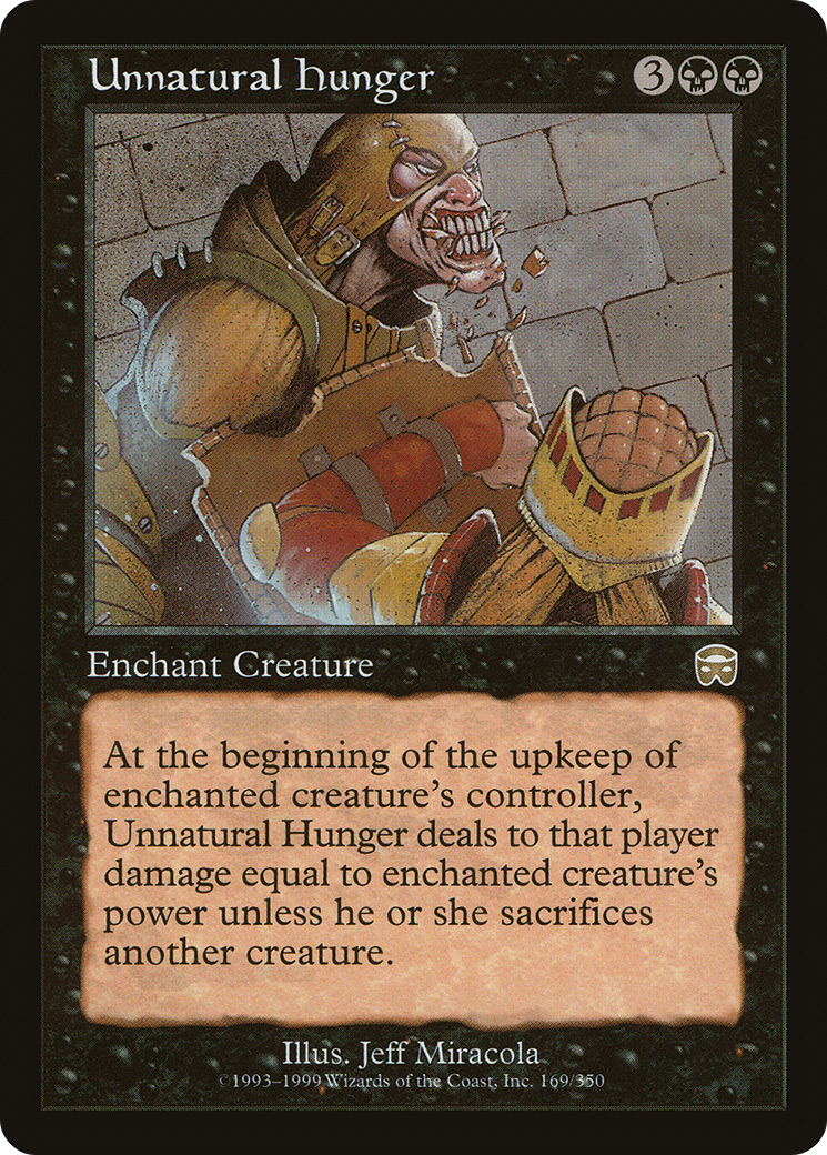 Unnatural Hunger (MMQ-169) [Mercadian Masques] Foil MTG Single Wizards of the Coast