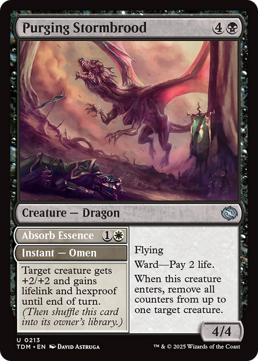 Purging Stormbrood (TDM-213) [Tarkir: Dragonstorm] MTG Single Wizards of the Coast