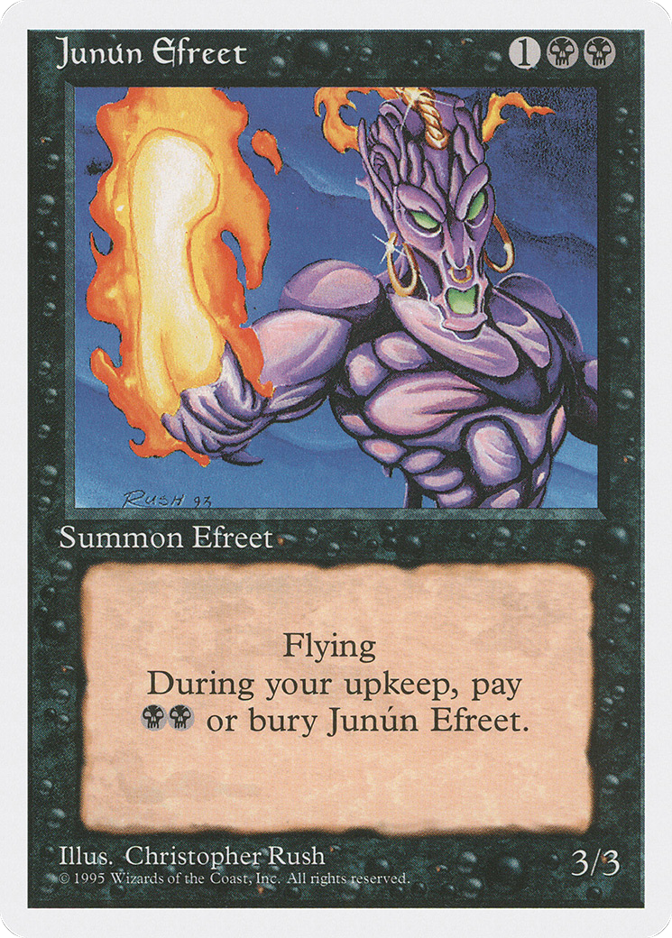 Junún Efreet (4ED-143) [Fourth Edition] MTG Single Wizards of the Coast