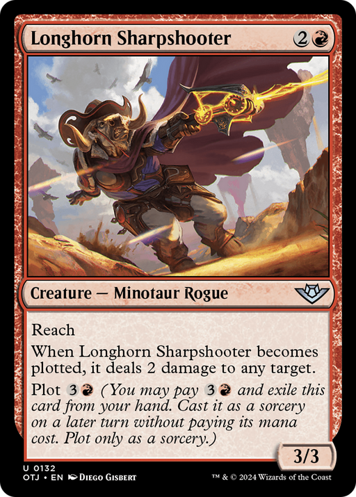 Longhorn Sharpshooter (OTJ-132) [Outlaws of Thunder Junction] Foil MTG Single Wizards of the Coast
