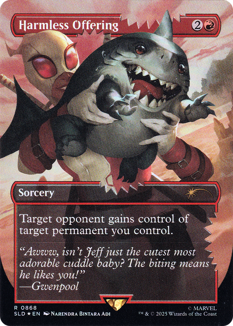 Harmless Offering (Rainbow Foil) (SLD-868) [Secret Lair] Drop (Borderless) MTG Single Wizards of the Coast