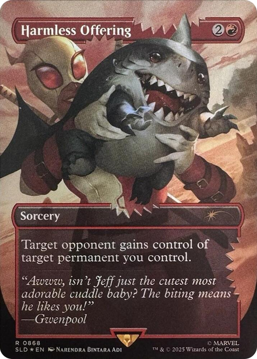 Harmless Offering (Rainbow Foil) (SLD-868) [Secret Lair] Drop (Borderless) Foil MTG Single Wizards of the Coast