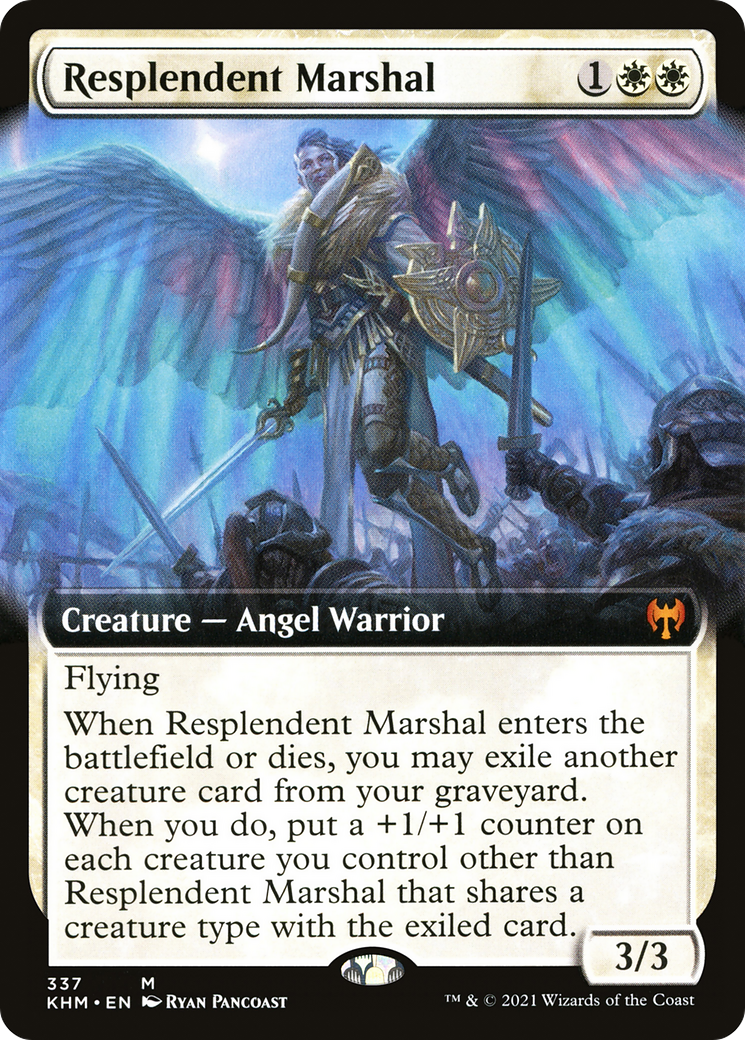 Resplendent Marshal (KHM-337) [Kaldheim] (Extended Art) Foil MTG Single Wizards of the Coast